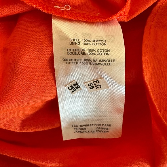 J. Crew Orange Eyelet Midi Dress - Picture 3 of 6
